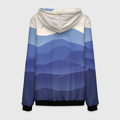 Мужская толстовка Нежность Природа / 3D-Черный – фото 2