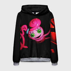 Толстовка-худи мужская POPPY PLAYTIME - Mommy long legs - Мама длинные но, цвет: 3D-меланж