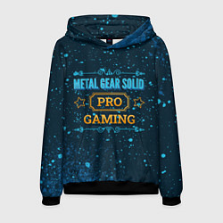 Толстовка-худи мужская Metal Gear Solid Gaming PRO, цвет: 3D-черный