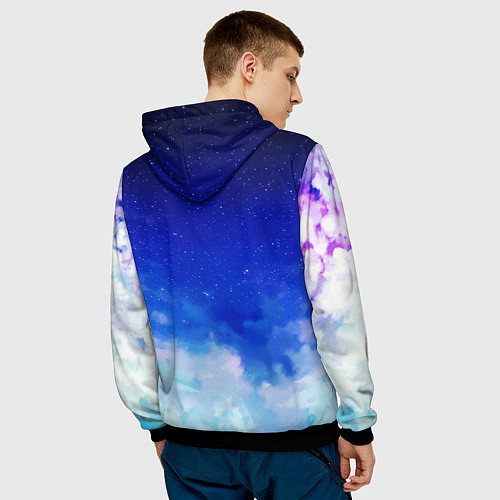 Мужская толстовка Marin Kitagawa: Heaven Art / 3D-Черный – фото 4