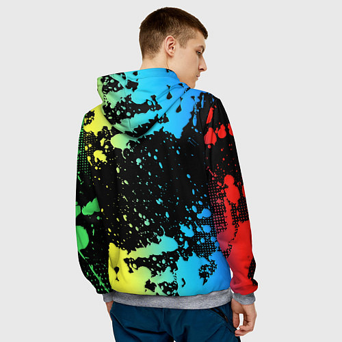 Мужская толстовка POPPY PLAYTIME Mini Huggies / 3D-Меланж – фото 4