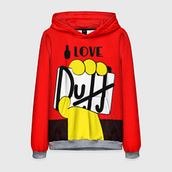 Толстовка-худи мужская Love Duff, цвет: 3D-меланж