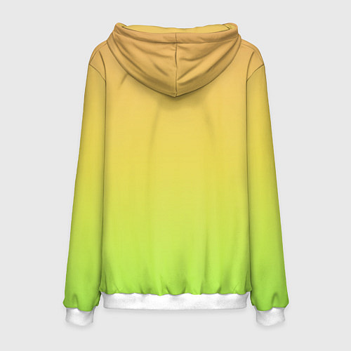 Мужская толстовка GRADIEND YELLOW-GREEN / 3D-Белый – фото 2