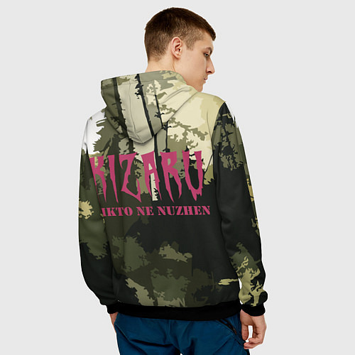 Мужская толстовка KIZARU Nikto Ne Nuzhen / 3D-Черный – фото 4