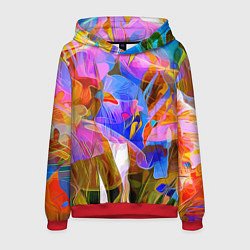 Мужская толстовка Красочный цветочный паттерн Лето Colorful floral p