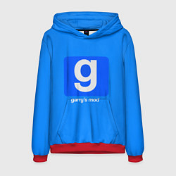 Толстовка-худи мужская Garrys Mod логотип, цвет: 3D-красный