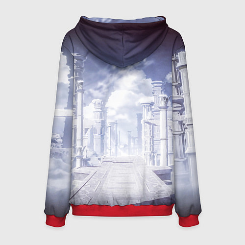 Мужская толстовка Genshin Impact - Qiqi / 3D-Красный – фото 2