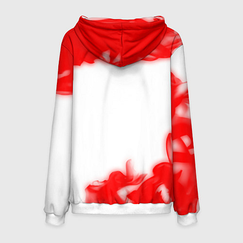 Мужская толстовка ТЕСЛА Autosport Огонь / 3D-Белый – фото 2
