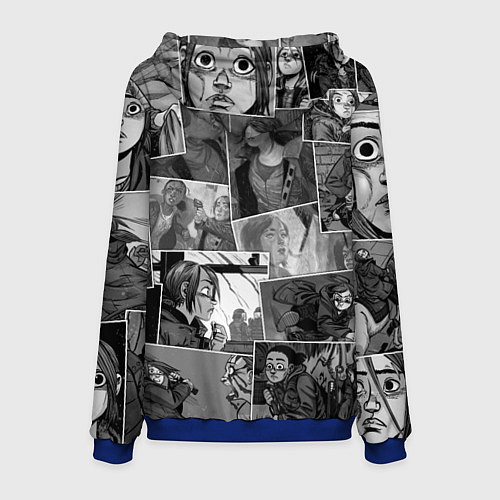Мужская толстовка The last of us comix / 3D-Синий – фото 2