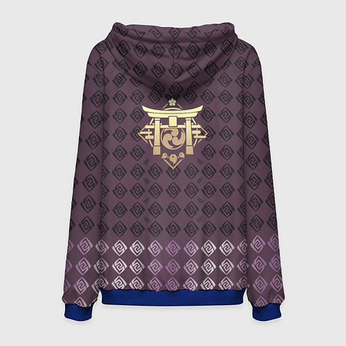 Мужская толстовка Аратаки Итто Arataki Itto Elements Genshin Impact / 3D-Синий – фото 2