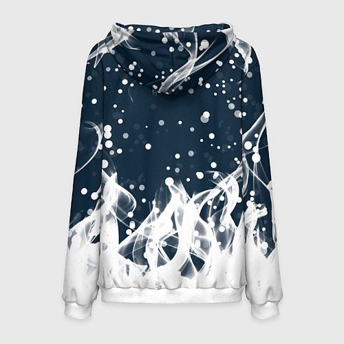 Мужская толстовка Marshmello белый огонь / 3D-Белый – фото 2