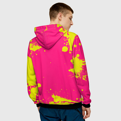 Мужская толстовка Sex Pistols Yellow Logo / 3D-Черный – фото 4