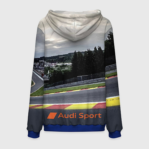 Мужская толстовка Audi Sport Racing team Ауди Спорт Гоночная команда / 3D-Синий – фото 2