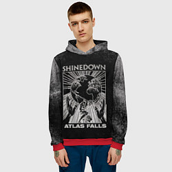 Толстовка-худи мужская Atlas Falls - Shinedown, цвет: 3D-красный — фото 2