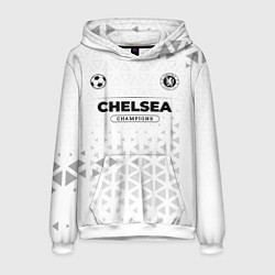 Толстовка-худи мужская Chelsea Champions Униформа, цвет: 3D-белый