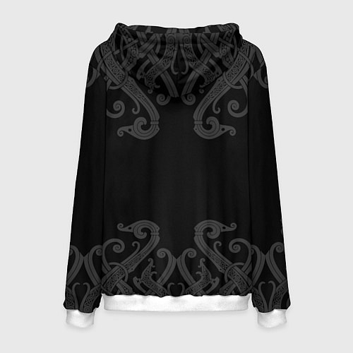 Мужская толстовка Моя земля - мои правила Медведь / 3D-Белый – фото 2