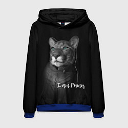 Толстовка-худи мужская I am puma, цвет: 3D-синий