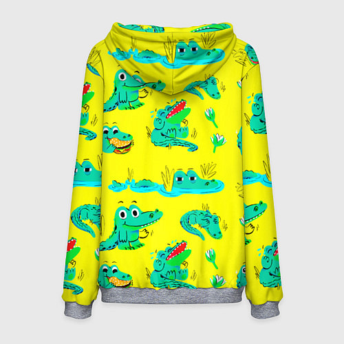 Мужская толстовка GREEN CROCODILES / 3D-Меланж – фото 2