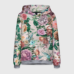 Мужская толстовка Color floral pattern Expressionism Summer