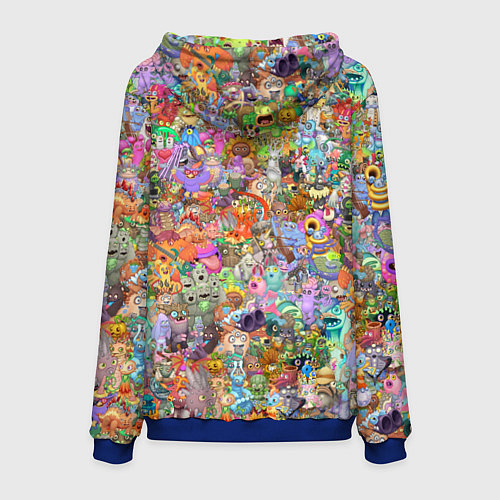 Мужская толстовка MY SINGING MONSTERS Все персонажи / 3D-Синий – фото 2