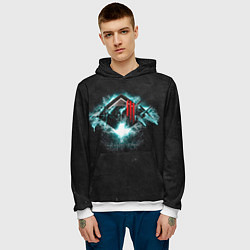 Толстовка-худи мужская More Monsters and Sprites - Skrillex, цвет: 3D-белый — фото 2