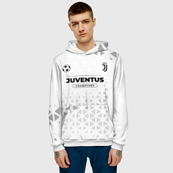 Толстовка-худи мужская Juventus Champions Униформа, цвет: 3D-белый — фото 2