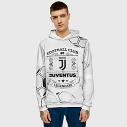 Толстовка-худи мужская Juventus Football Club Number 1 Legendary, цвет: 3D-белый — фото 2