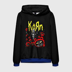 Толстовка-худи мужская KoЯn - Korn, цвет: 3D-синий