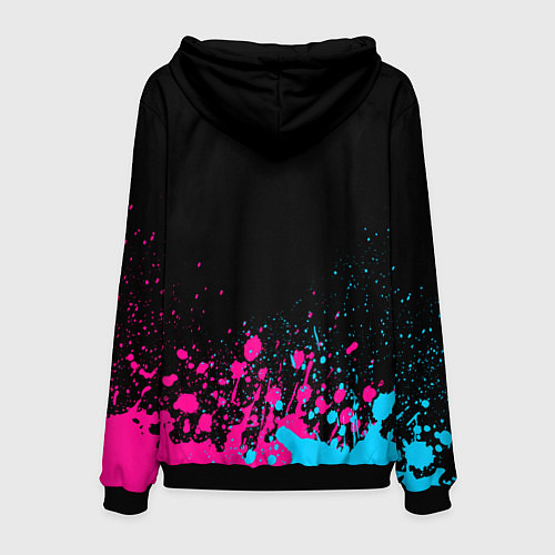 Мужская толстовка Depeche Mode Neon Gradient / 3D-Черный – фото 2