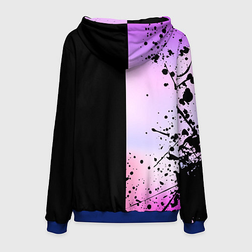 Мужская толстовка BLACKPINK HALF COLORS / 3D-Синий – фото 2