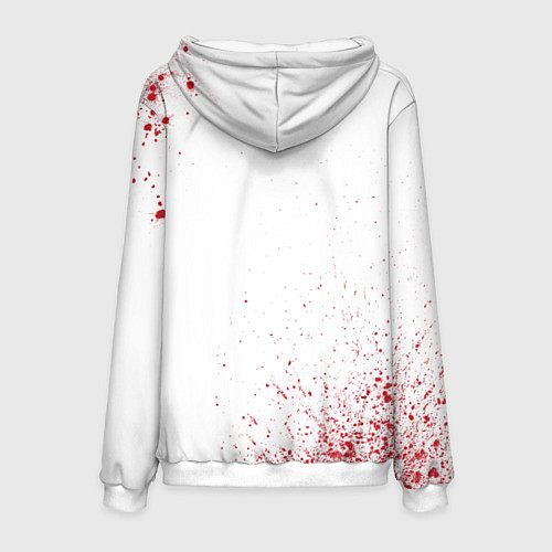 Мужская толстовка Doom: красные таблички Best Player и Ultimate / 3D-Белый – фото 2