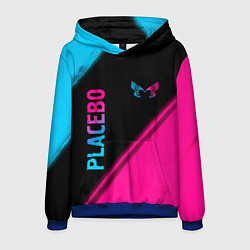 Толстовка-худи мужская Placebo Neon Gradient, цвет: 3D-синий