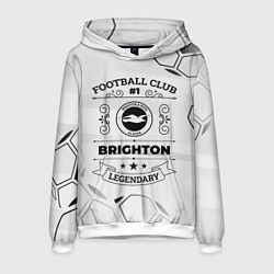 Толстовка-худи мужская Brighton Football Club Number 1 Legendary, цвет: 3D-белый