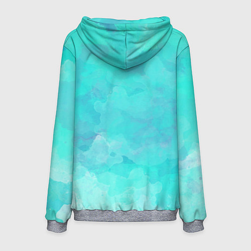 Мужская толстовка Surf - девушка / 3D-Меланж – фото 2