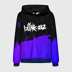Толстовка-худи мужская Blink 182 Purple Grunge, цвет: 3D-синий