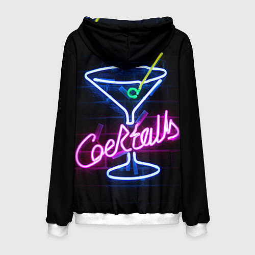 Мужская толстовка Неоновый коктейль - Розовый / 3D-Белый – фото 2