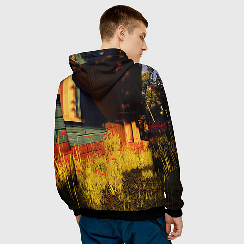 Мужская толстовка Hello Neighbor Привет сосед Сосед поливает / 3D-Черный – фото 4