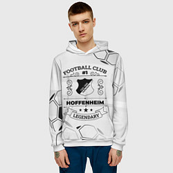 Толстовка-худи мужская Hoffenheim Football Club Number 1 Legendary, цвет: 3D-белый — фото 2
