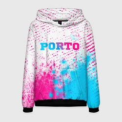 Толстовка-худи мужская Porto Neon Gradient, цвет: 3D-черный