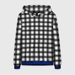 Мужская толстовка Black and white trendy checkered pattern