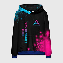 Мужская толстовка Thirty Seconds to Mars Neon Gradient