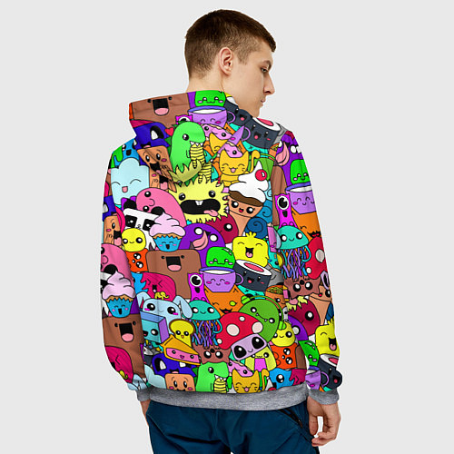 Мужская толстовка Монстрики Nastiprazdnik / 3D-Меланж – фото 4