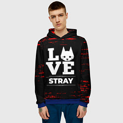 Толстовка-худи мужская Stray Love Классика, цвет: 3D-синий — фото 2