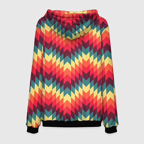 Мужская толстовка Мексиканские узоры / 3D-Черный – фото 2