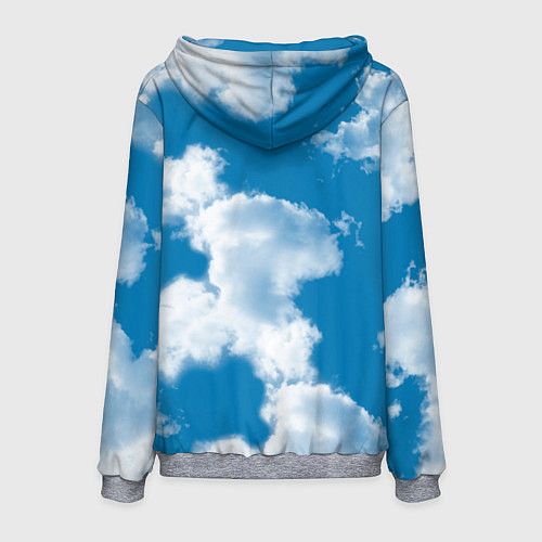 Мужская толстовка Небо в облаках / 3D-Меланж – фото 2