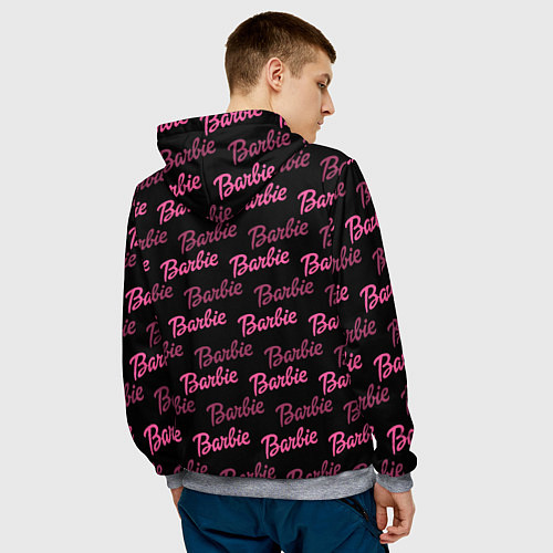 Мужская толстовка Barbie - Барби / 3D-Меланж – фото 4