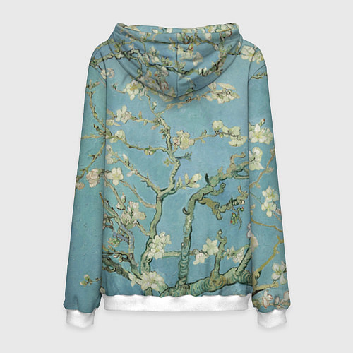 Мужская толстовка Ван Гог Селфи - Арт Портрет / 3D-Белый – фото 2