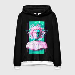 Толстовка-худи мужская Бюст Горгоны, цвет: 3D-белый