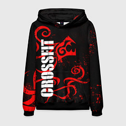 Толстовка-худи мужская Кроссфит : дракон, цвет: 3D-черный