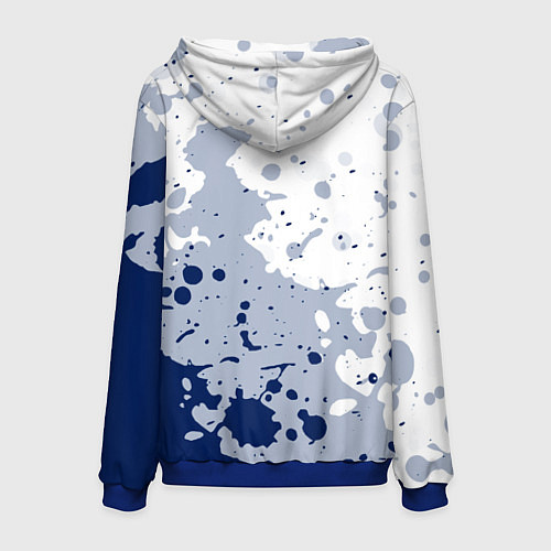 Мужская толстовка Tottenham hotspur Брызги красок / 3D-Синий – фото 2